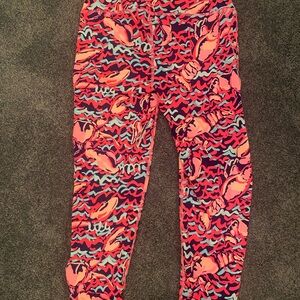Lilly Pulitzer - Luxletic cropped Leggings in Lobster- Size S